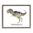 thumbnail image 1 of Stupell Industries Traditional Tyrannosaurus Rex Dinosaur Learning Brown Floating Frame Canvas Art, 31 x 25, by Brett Blumenthal, 1 of 8