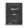 thumbnail image 1 of Stupell Industries US Aircraft Patent Diagram Graphic Art White Framed Art Print Wall Art, Design by Karl Hronek, 1 of 7