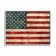 thumbnail image 1 of Stupell Industries US American Flag Wood Textured Design Framed Wall Art by Luke Wilson, 1 of 8