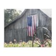 thumbnail image 1 of Stupell Industries Traditional USA Wagon Wheel Barn Canvas Art, 40 x 30, by Kim Allen, 1 of 8