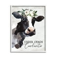 thumbnail image 1 of Stupell Industries Udder Chaos Coordinator Phrase Animals & Insects Painting White Framed Art Print Wall Art, 24 x 30, 1 of 9