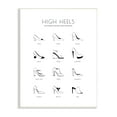 thumbnail image 1 of Stupell Industries Ultimate High-Heel Shoe Vocabulary Glam Fashion Chart, 13 x 19, Designed by Martina Pavlova, 1 of 6