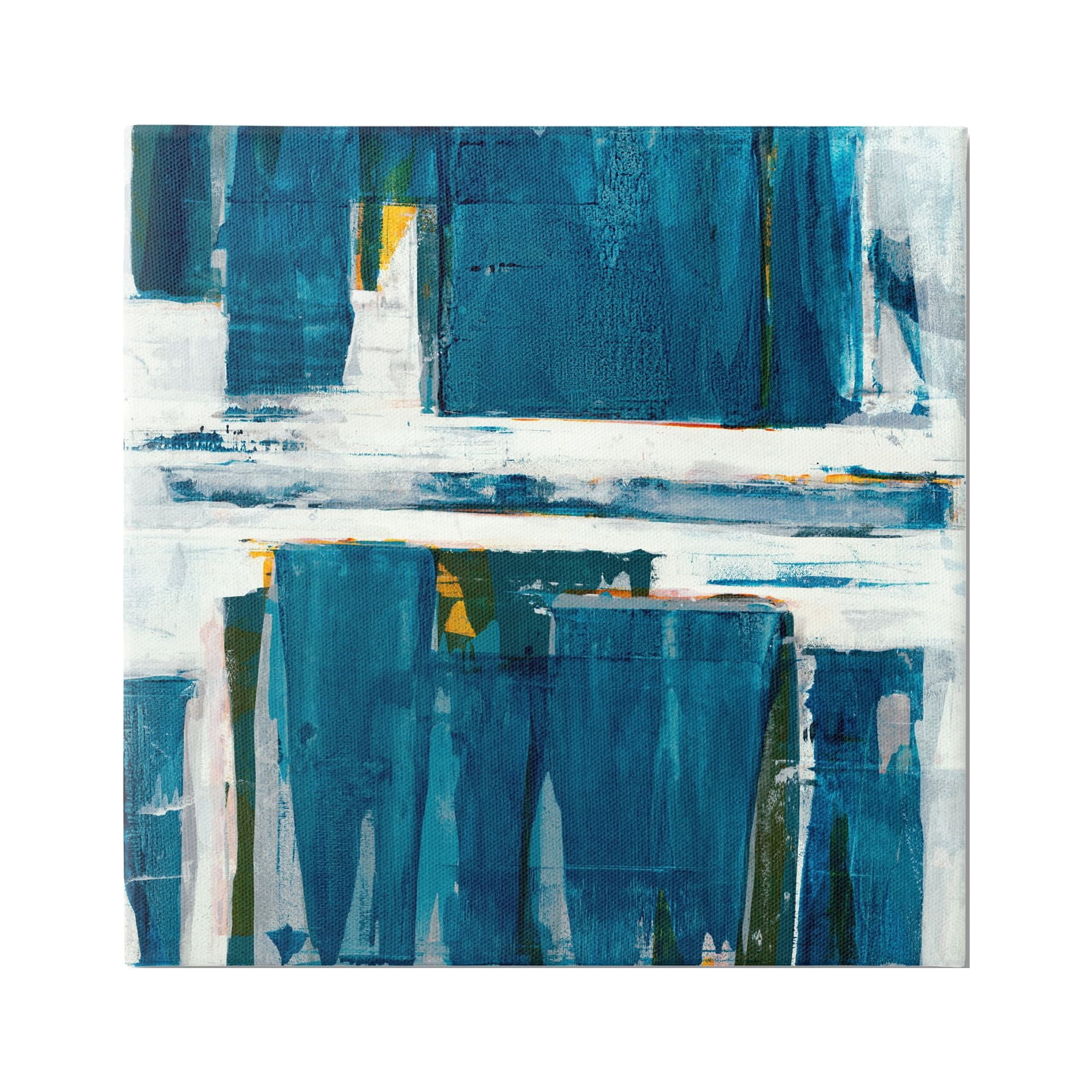 Stupell Industries Ultramarine Pier White Sea Flood Abstract Nature,36 x 36, Design by Jeff Iorillo