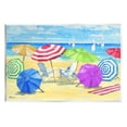 thumbnail image 1 of Stupell Industries Umbrella Coast Vibrant Beach Landscape Painting Unframed Art Print Wall Art, Design by Paul Brent, 1 of 6