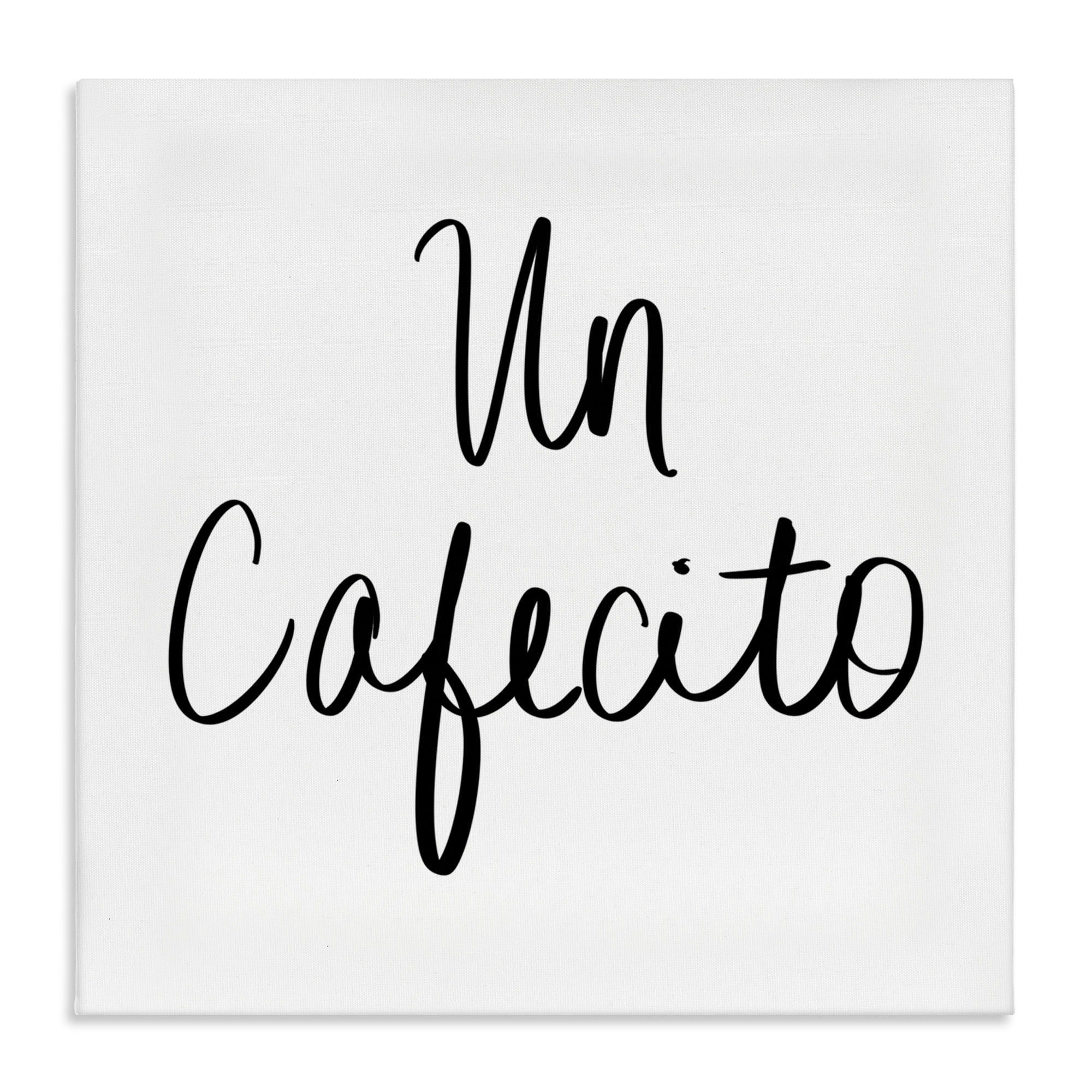 Stupell Industries Un Cafecito Diseño Minimalista Food & Beverage Painting Wrapped Canvas Art Print Wall Art, 30 x 30