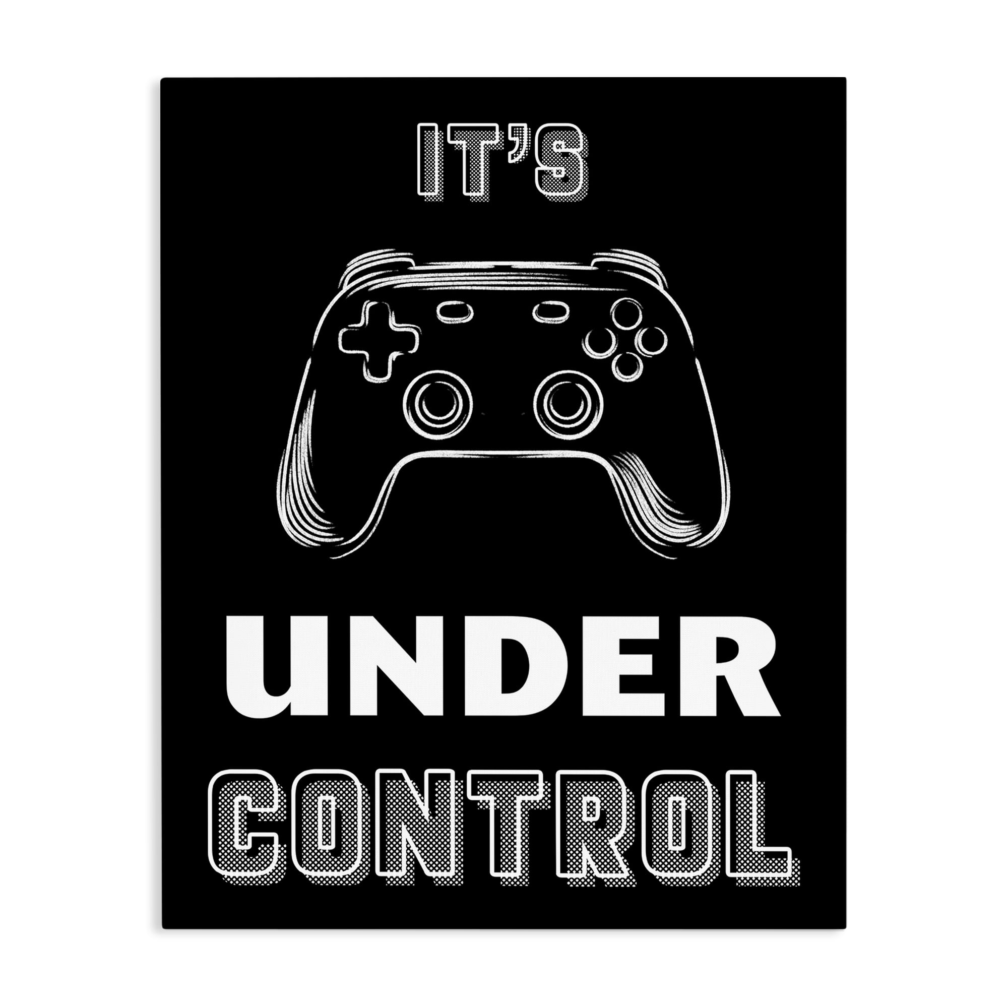 Stupell Industries Under Control Gamer Canvas Wall Art, design by Marcus Prime