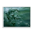 thumbnail image 1 of Stupell Industries Underwater Dolphins and Fish Coastal Painting White Framed Art Print Wall Art, 1 of 5