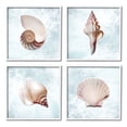 thumbnail image 1 of Stupell Industries Underwater Sea Life Shells Graphic Art White Framed Art Print Wall Art, Set of 4, Design by Marcus Prime, 1 of 8