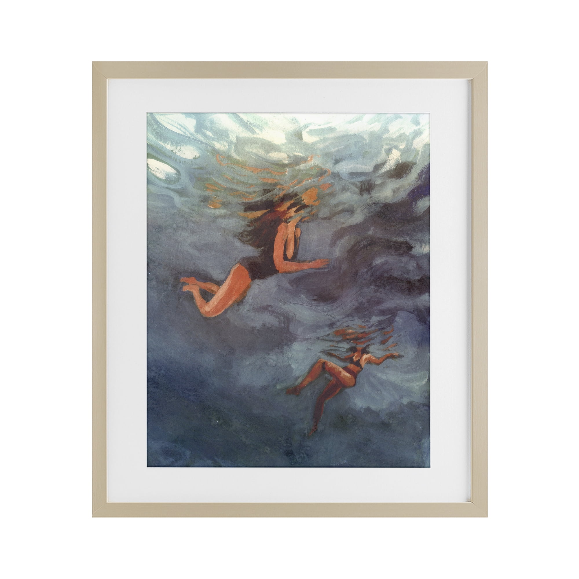 Stupell Industries Underwater Summer's Dance Birch Framed Print Under Glass, design by Victoria Barnes