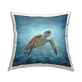 thumbnail image 1 of Stupell Industries Underwater Turtle Deep Ocean Printed Throw Pillow Design by Dave Stribbling, 1 of 6