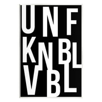 Stupell Industries Unfknblvbl Funny Acronym Inspirational Painting Unframed Art Print Wall Art, 10 x 15