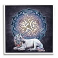 thumbnail image 1 of Stupell Industries Unicorn Celtic Pattern Fairy Tales & Fantasy Painting White Framed Art Print Wall Art, 17 x 17, 1 of 9
