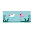thumbnail image 1 of Stupell Industries Unicorn Flamingo Tropical Pool Water Floats Tropical Painting Unframed Art Print Wall Art, 7 x 17, Design by Make Much Studios, 1 of 6