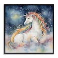 thumbnail image 1 of Stupell Industries Eclectic Unicorn Floating on the Clouds Black Framed Giclee Art, 12 x 12, by Creative Studio, 1 of 8
