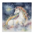 thumbnail image 1 of Stupell Industries Eclectic Unicorn Floating on the Clouds Canvas Art, 17 x 17, by Creative Studio, 1 of 8