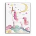 thumbnail image 1 of Stupell Industries Eclectic Unicorn Standing On Clouds Gray Framed Giclee Art, 16 x 20, by Creative Studio, 1 of 8