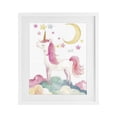 thumbnail image 1 of Stupell Industries Eclectic Unicorn Standing On Clouds White Framed Print Under Glass, 13 x 16, by Creative Studio, 1 of 8