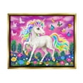 thumbnail image 1 of Stupell Industries Unicorn in Meadow Fairy Tales & Fantasy Painting Gold Floater Framed Canvas Art Print Wall Art, 21 x 17, 1 of 10
