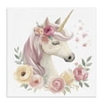 thumbnail image 1 of Stupell Industries Contemporary Unicorn with Floral Wreath Canvas Art, 30 x 30, by Creative Studio, 1 of 8