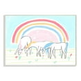 thumbnail image 1 of Stupell Industries Unicorns Grazing Rainbow Floral Field Kid's Illustration Drawings Unframed Art Print Wall Art, 10x15, by Daphne Polselli, 1 of 5