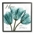thumbnail image 1 of Stupell Industries Unique Blue Tulips Silhouette Home Is Where Quote Black Framed by Albert Koetsier, 1 of 5