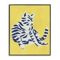 thumbnail image 1 of Stupell Industries Unique Bright Cat on Yellow Animals Painting Black Framed Art Print Wall Art, 24 x 30, 1 of 8