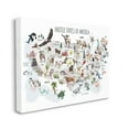 thumbnail image 1 of Stupell Industries United States of America Map of Animals Kid's Illustration, 36 x 48, Designed by Studio Q, 1 of 6