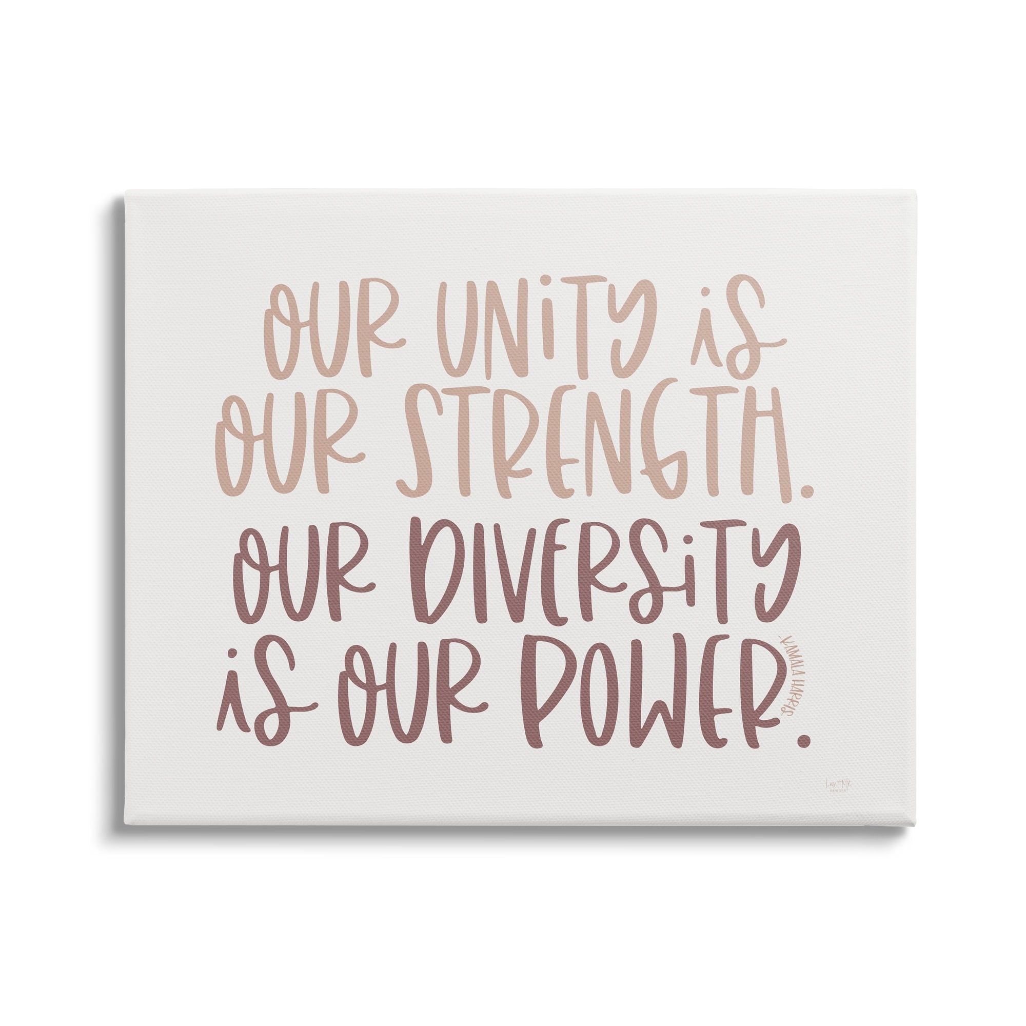 Stupell Industries Unity is Strength Diversity is Power Motivational Phrase, 40 x 30, Design by Lux + Me Designs