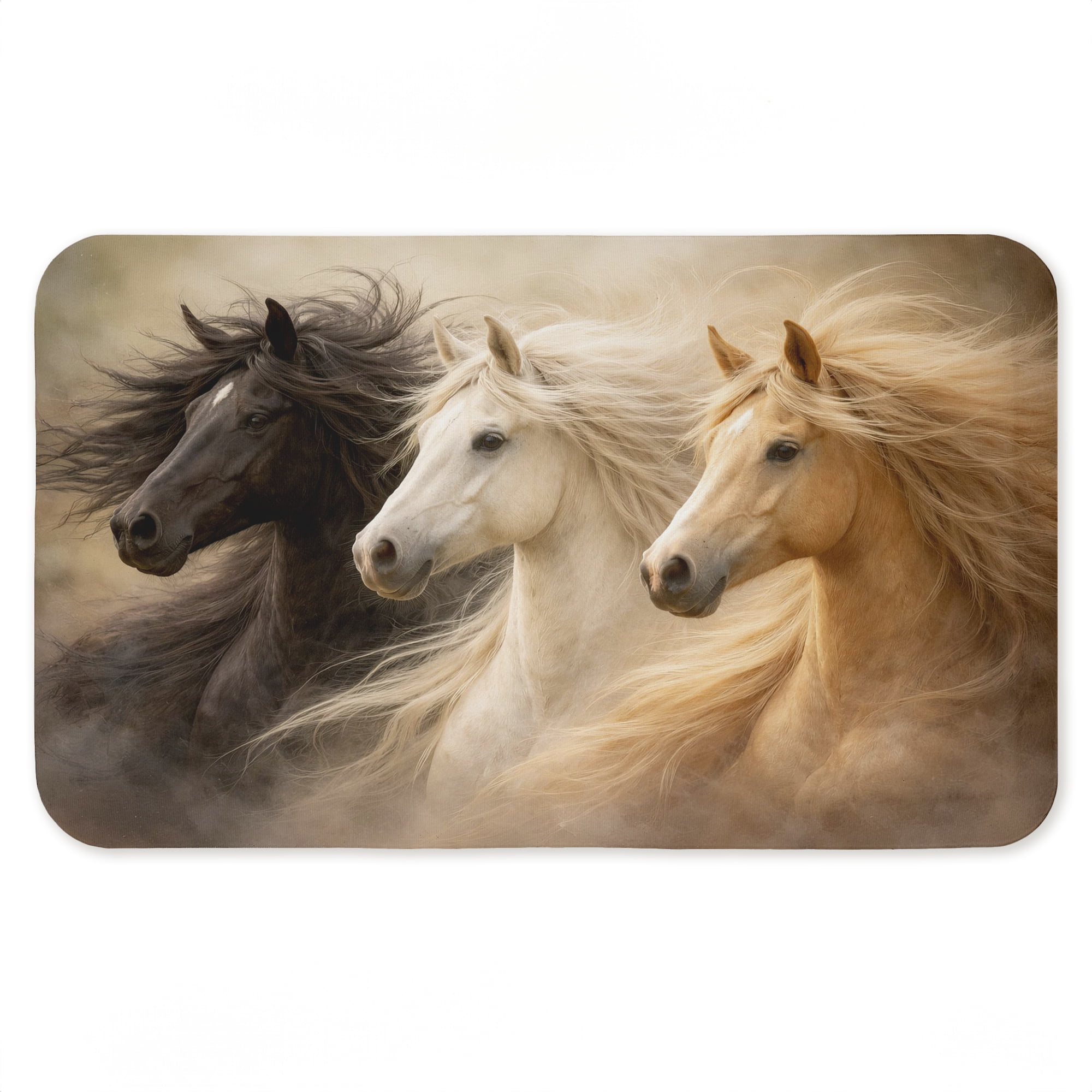 Stupell Industries Untamed Spirits Horse Trio Printed Anti-Fatigue Floor Mat, design by Tina LeCour