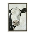 thumbnail image 1 of Stupell Industries Up Close Cow Animals & Insects Painting Brown Floater Framed Canvas Art Print Wall Art, 17 x 25, 1 of 10