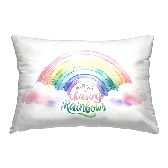 Stupell Industries Uplifting Chasing Rainbows Decorative Printed Throw Pillow Design by Amanda Greenwood