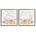 thumbnail image 1 of Stupell Industries Uplifting Faith Proverbs with Blooms Spiritual Painting Brown Floater Framed Canvas Art Print Wall Art, 25 x 25, Set of 2, 1 of 9