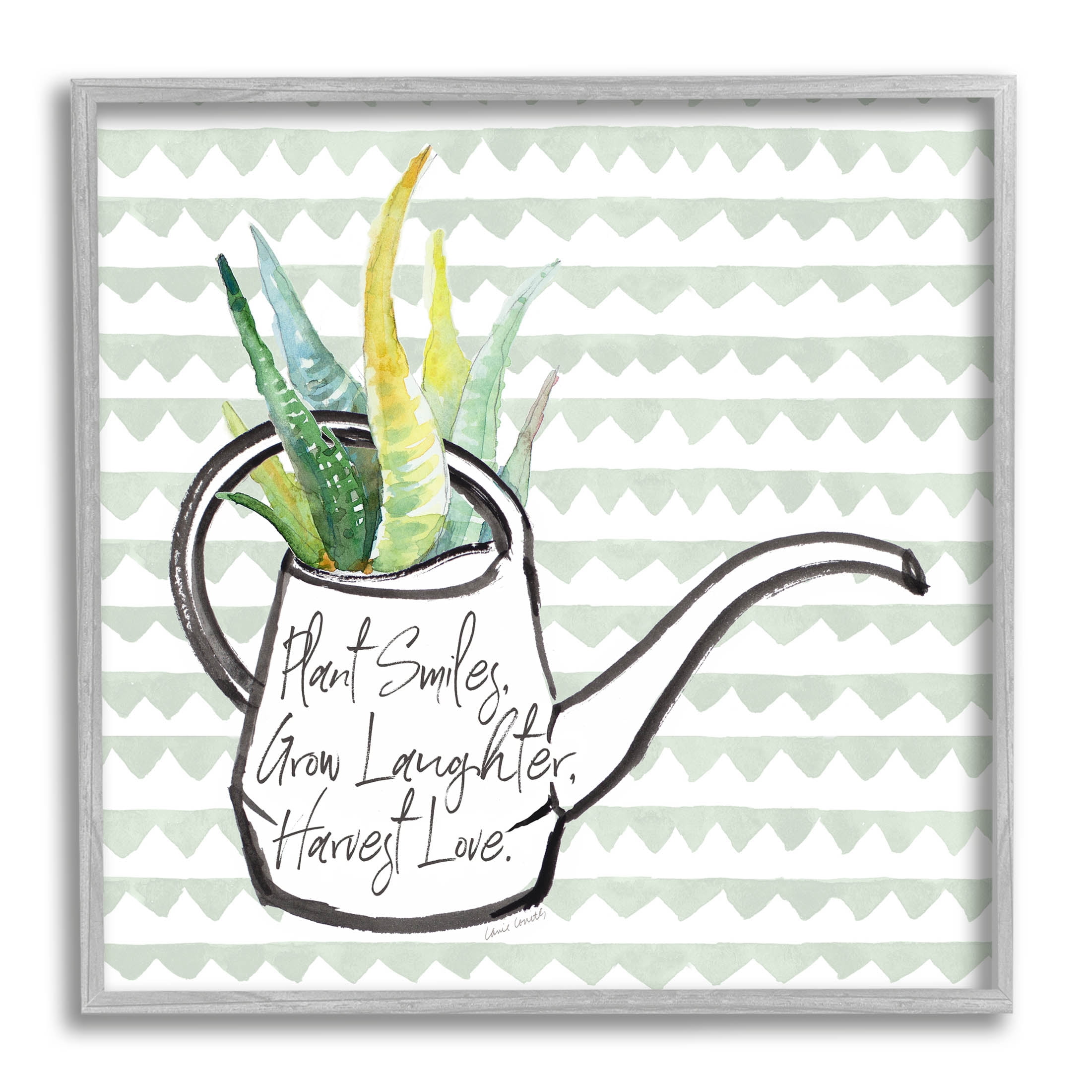 Stupell Industries Uplifting Gardening Quote Graphic Art Gray Framed Art Print Wall Art, Design by Lanie Loreth