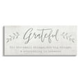 thumbnail image 1 of Stupell Industries Uplifting Gratitude Phrase Botanical Sprig Typography Graphic Art Gallery Wrapped Canvas Print Wall Art, Design by Natalie Carpentieri, 1 of 5