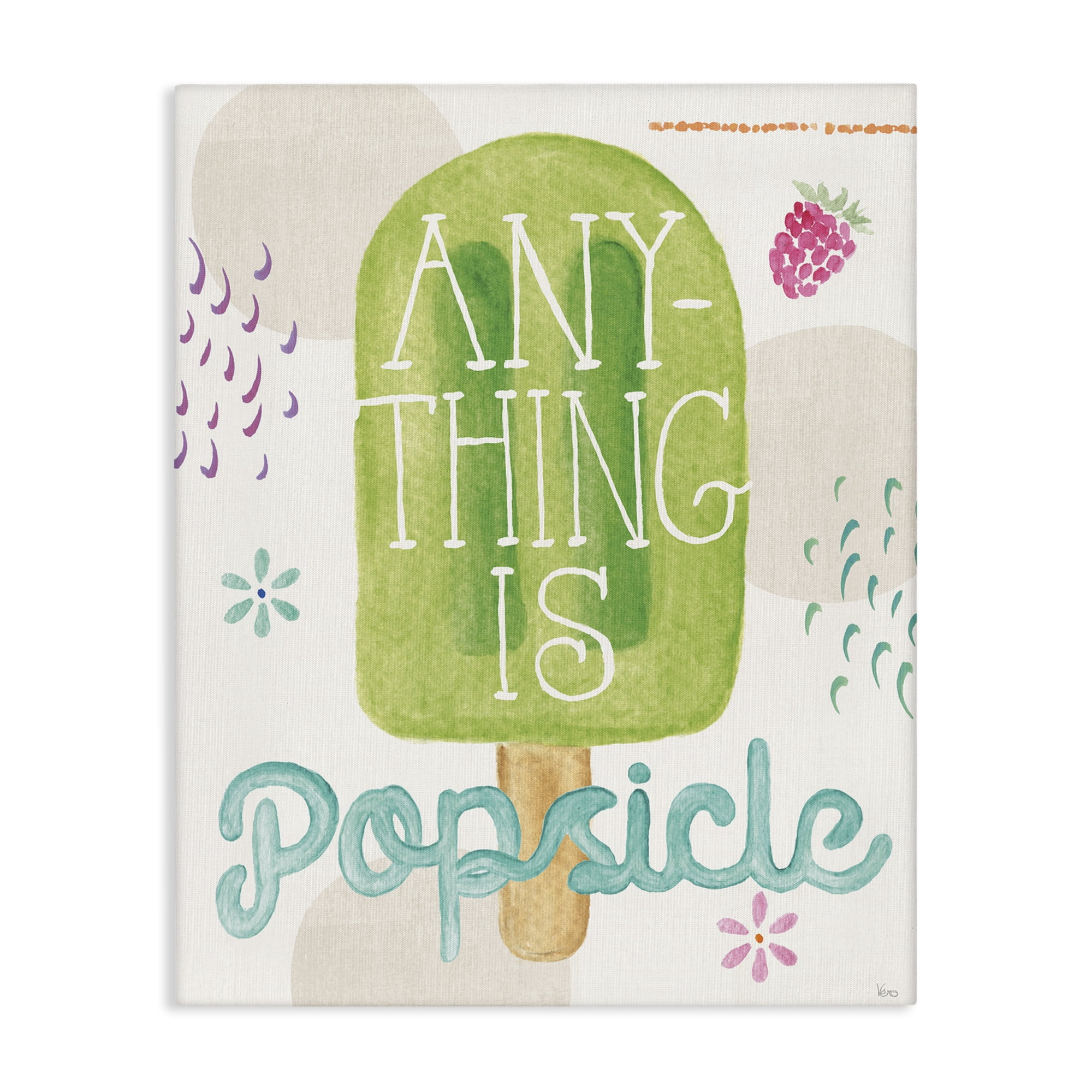 Stupell Industries Uplifting Summer Phrase Food & Beverage Painting Gallery Wrapped Canvas Art Print Wall Art, 36 x 48