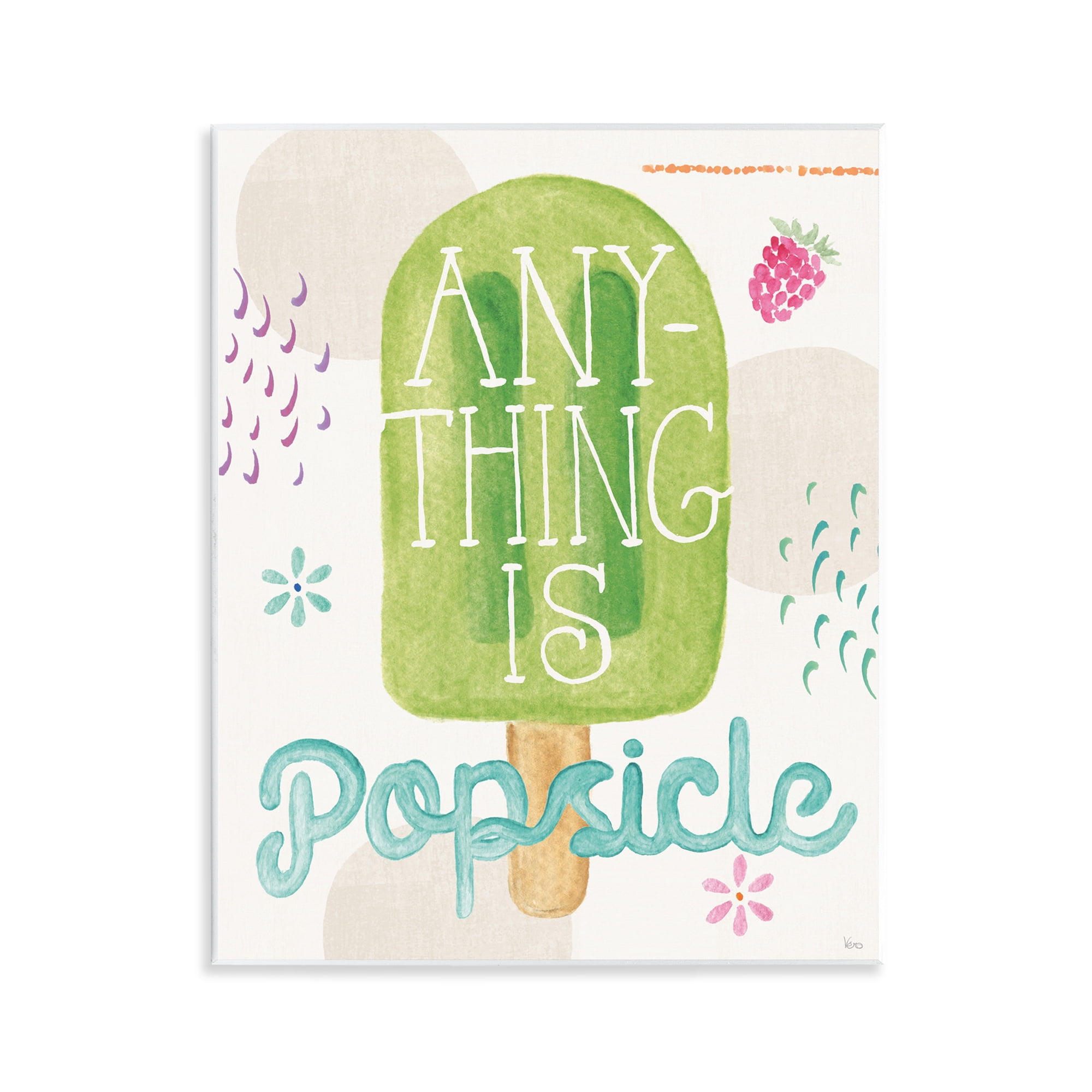 Stupell Industries Uplifting Summer Phrase Food & Beverage Painting Unframed Art Print Wall Art, 11 x 14
