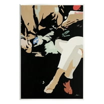 Stupell Industries Upscale Fashion Couple Sitting Stark Pop Style Graphic Art Unframed Art Print Wall Art, Design by Beth Ann Lawson