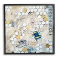 thumbnail image 1 of Stupell Industries Urban Beehive Pattern Bug Collage Graphic Art Black Framed Art Print Wall Art, Design by Britt Hallowell, 1 of 7