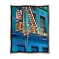 thumbnail image 1 of Stupell Industries Urban City Architecture Building Blue Evening Lighting Painting Luster Gray Floating Framed Canvas Print Wall Art, Design by Noah Bay, 1 of 5