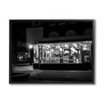thumbnail image 1 of Stupell Industries Urban City Diner Architecture Nighttime Black White Photography, 14 x 11, Design by Daniel Sproul, 1 of 5
