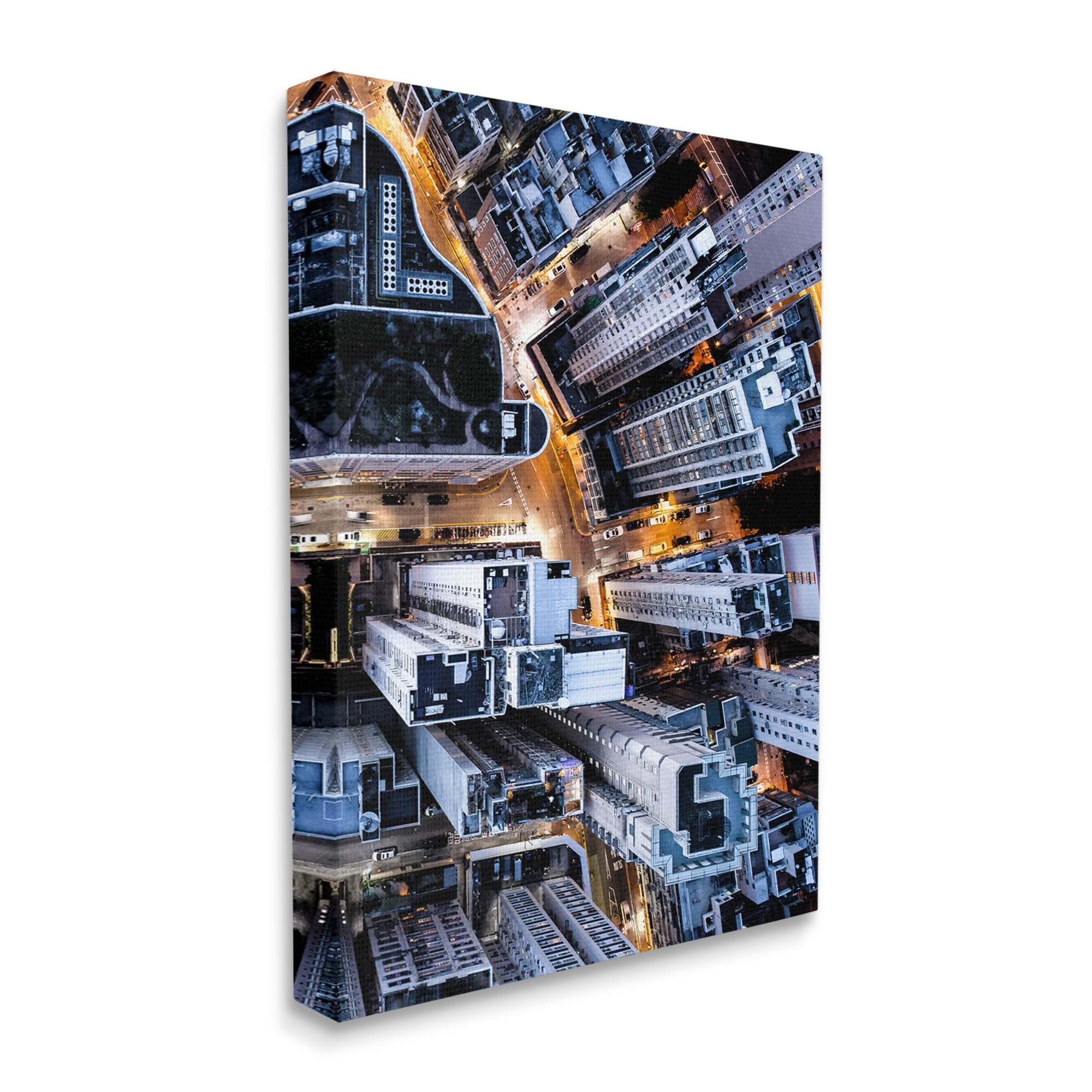 Stupell Industries Urban City Streets Aerial Building Architecture Canvas Wall Art by PhotoINC Studio