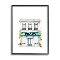 Stupell Industries Urban Fashion Shop Beauty & Fashion Painting Black Framed Art Print Wall Art, 11 x 14