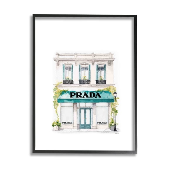 Stupell Industries Urban Fashion Shop Beauty & Fashion Painting Black Framed Art Print Wall Art, 11 x 14