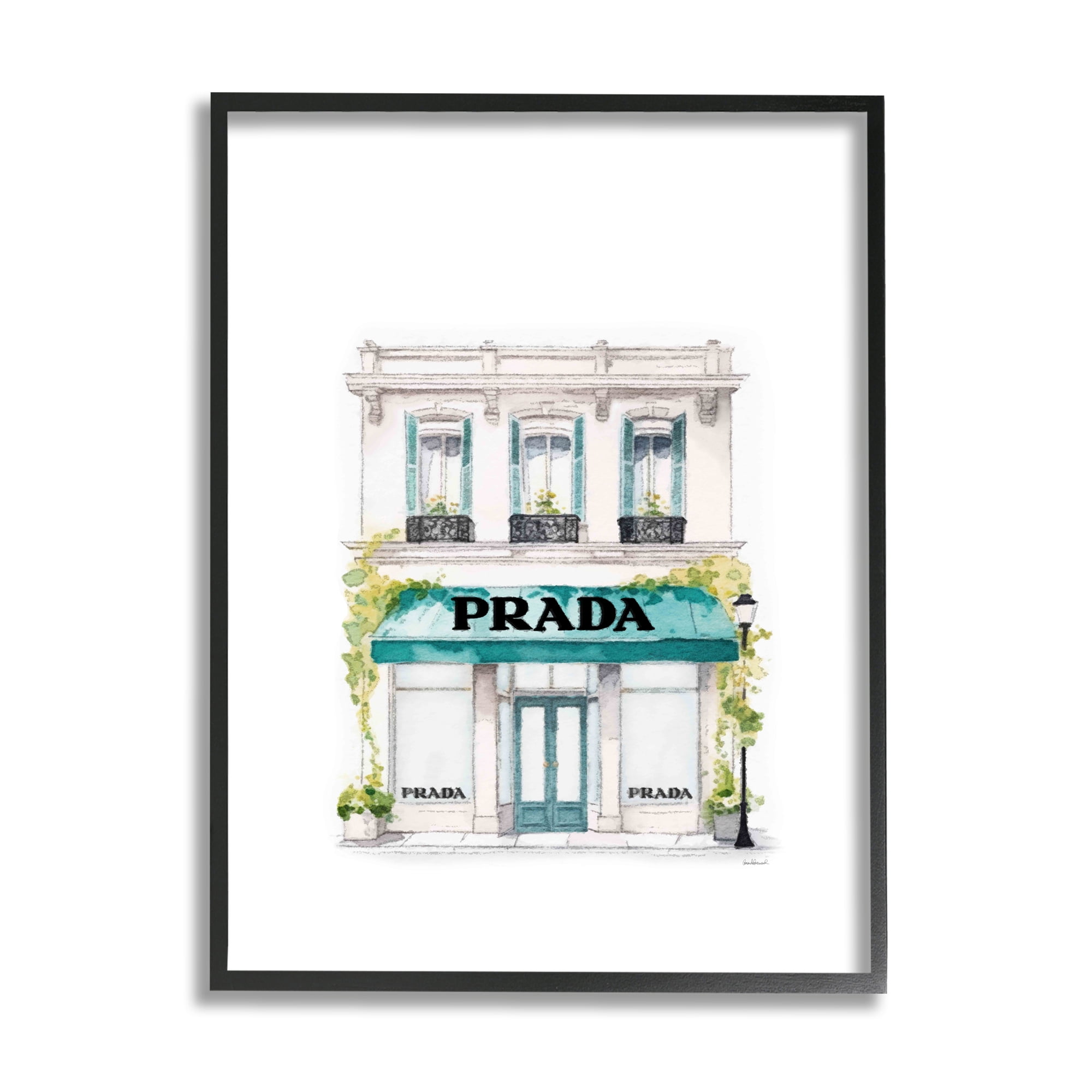 Stupell Industries Urban Fashion Shop Beauty & Fashion Painting Black Framed Art Print Wall Art, 24 x 30