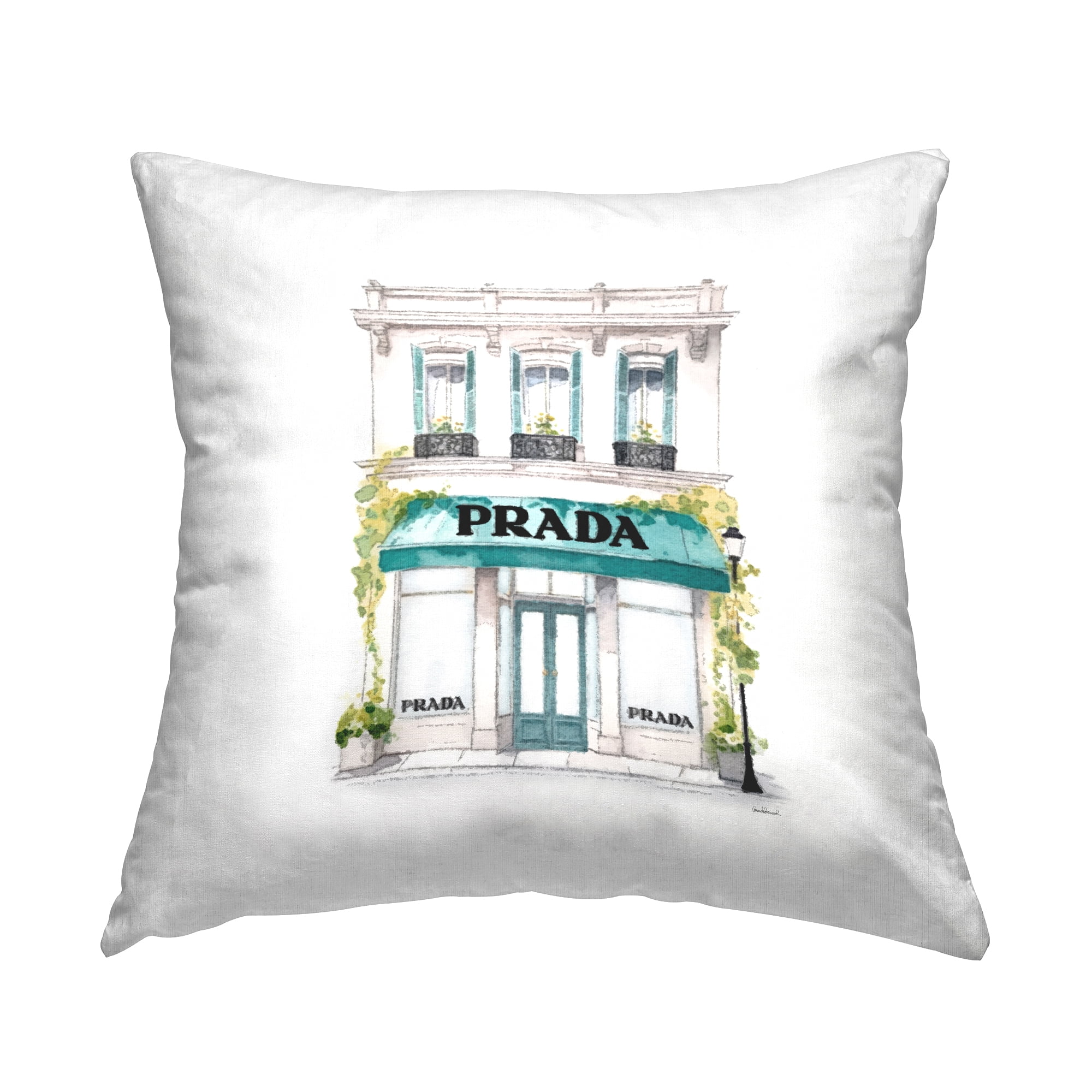 Stupell Industries Urban Fashion Shop Square Decorative Printed Throw Pillow, 18 x 18