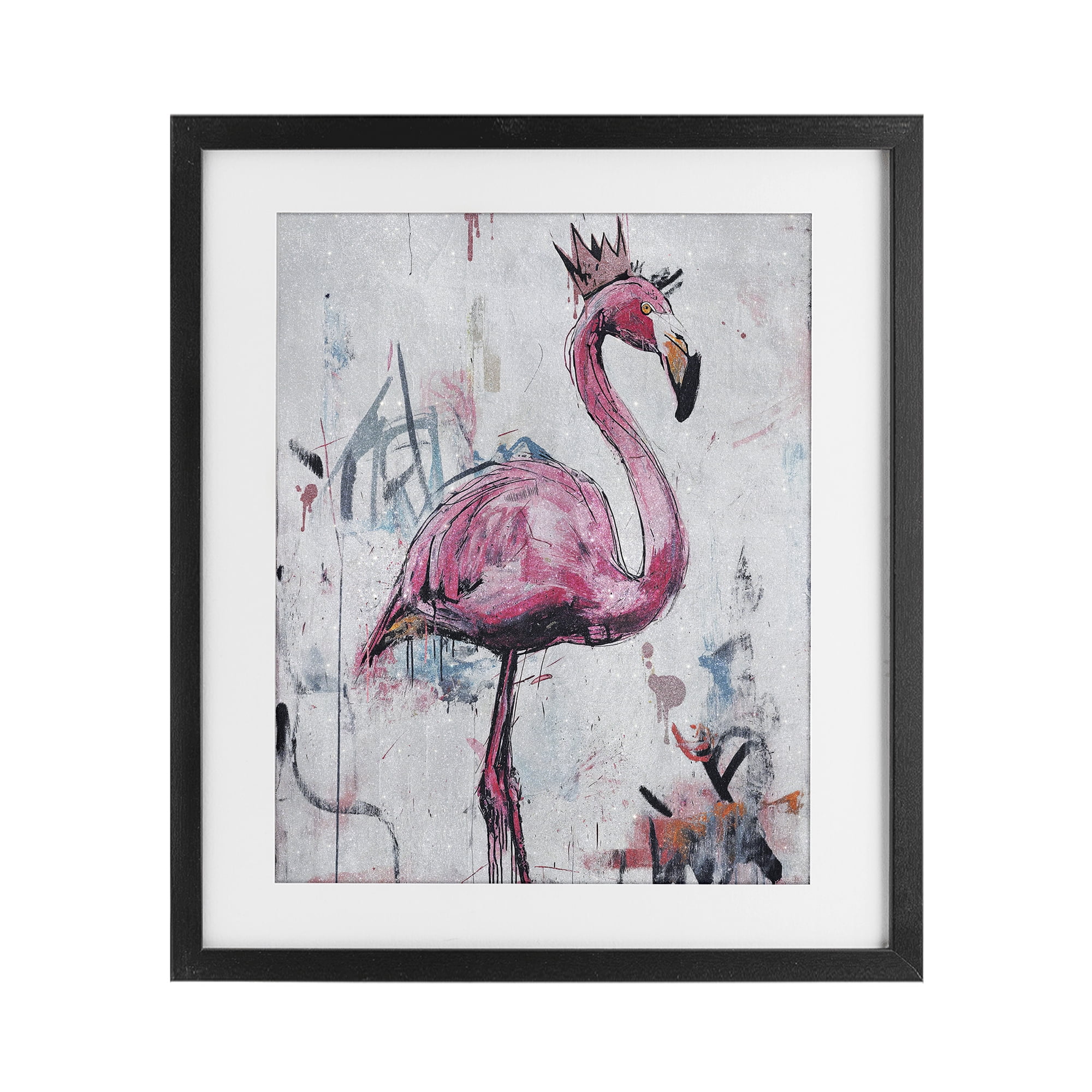 Stupell Industries Urban Feather Glow Black Framed Print Under Glass, design by Svetlana Aleynikova