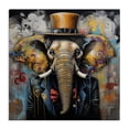 thumbnail image 1 of Stupell Industries Eclectic Urban Graffiti Elephant Canvas Art, 17 x 17, by Lazar Studio, 1 of 8