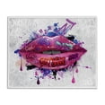 thumbnail image 1 of Stupell Industries Urban Graffiti Lips Abstract Painting White Framed Art Print Wall Art, 14 x 11, 1 of 2