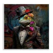 Stupell Industries Urban Graffiti Lizard Animals & Insects Painting Unframed Art Print Wall Art, 12 x 12