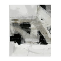 Stupell Industries Urban Industrial Complex Abstract Painting Gallery Wrapped Canvas Art Print Wall Art, 16 x 20